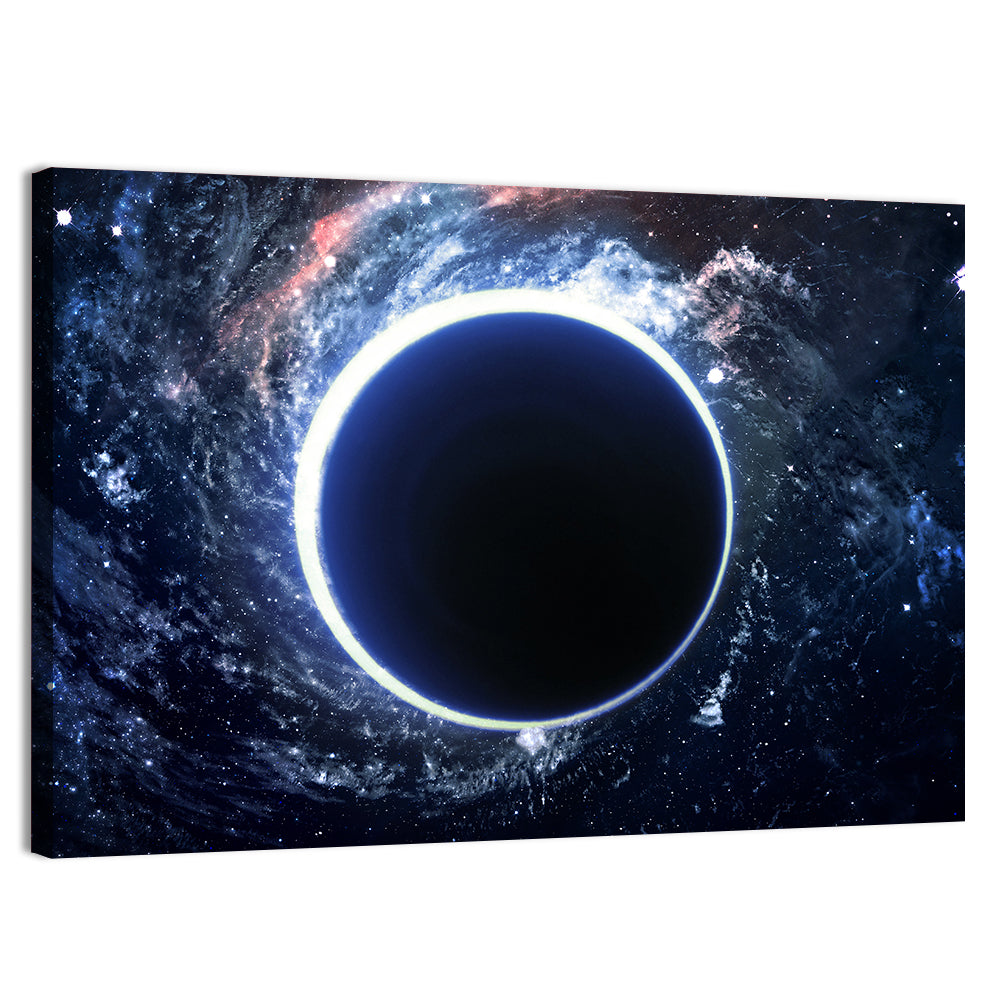 Black Hole Nebula in Deep Space Wall Art, canvas print, landscape