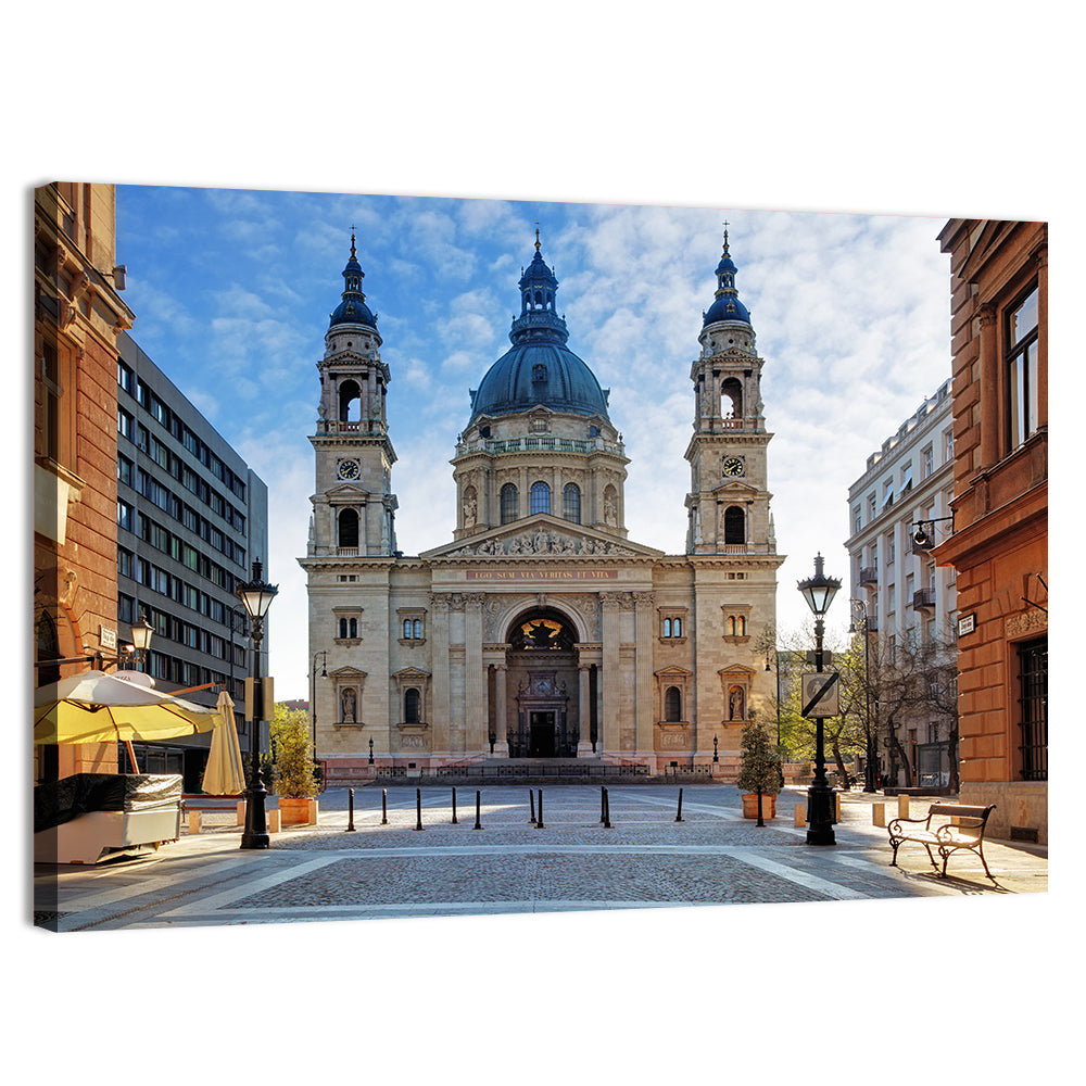 St. Stephen's Basilica, Budapest Wall Art, canvas print, landscape