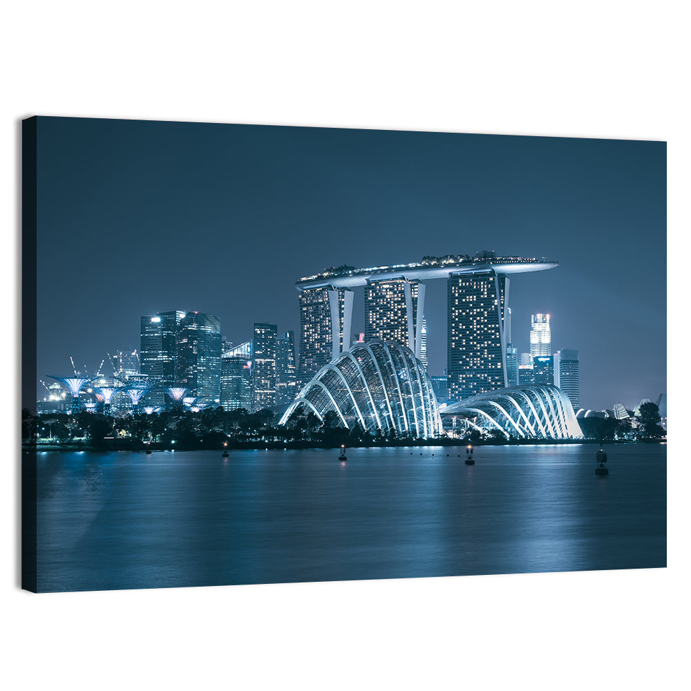 Singapore Marina Bay Skyline Wall Art, canvas print, landscape