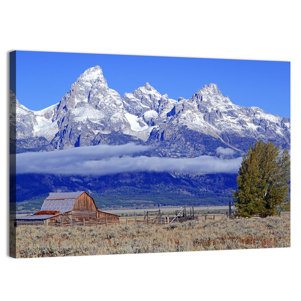 T.a. Moulton Barn, Grand Teton Wall Art, canvas print, landscape