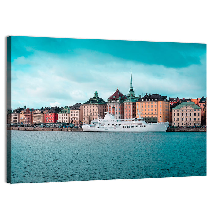 Stockholm Harbour Wall Art as a canvas print