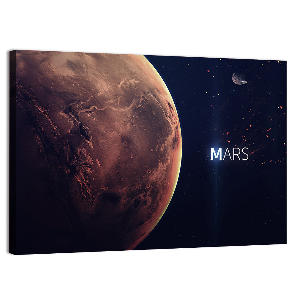 Mars Close-up Wall Art, canvas print, landscape