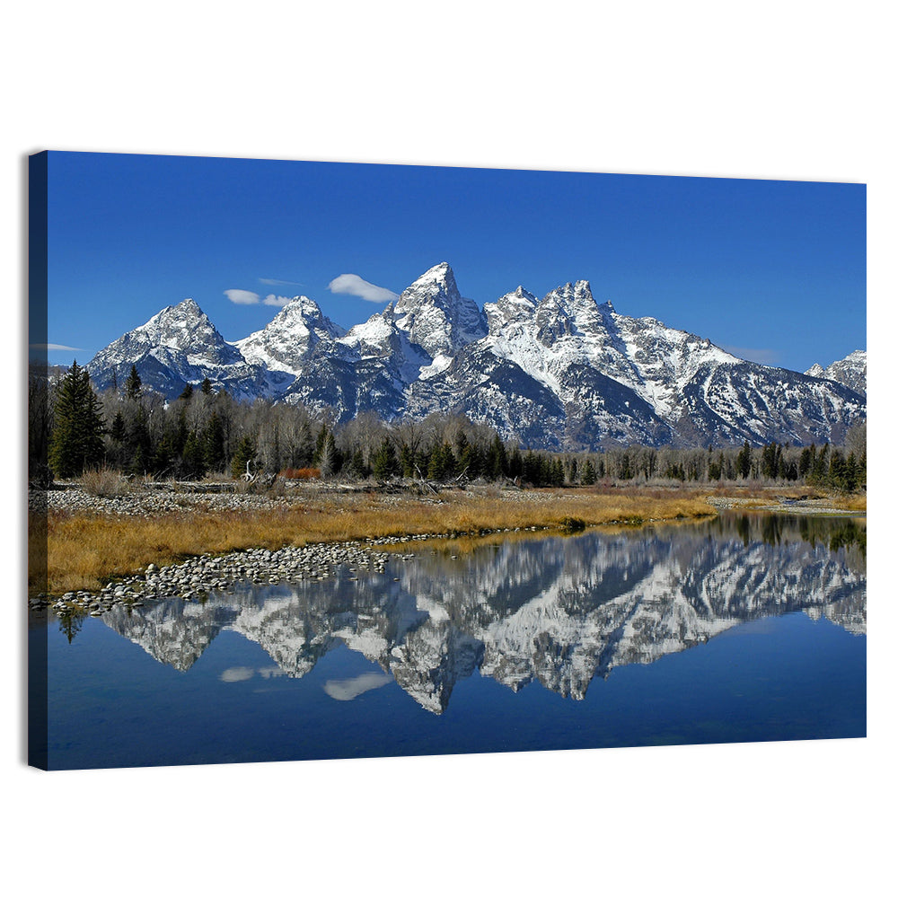 Grand Teton Reflection Wall Art, canvas print, landscape