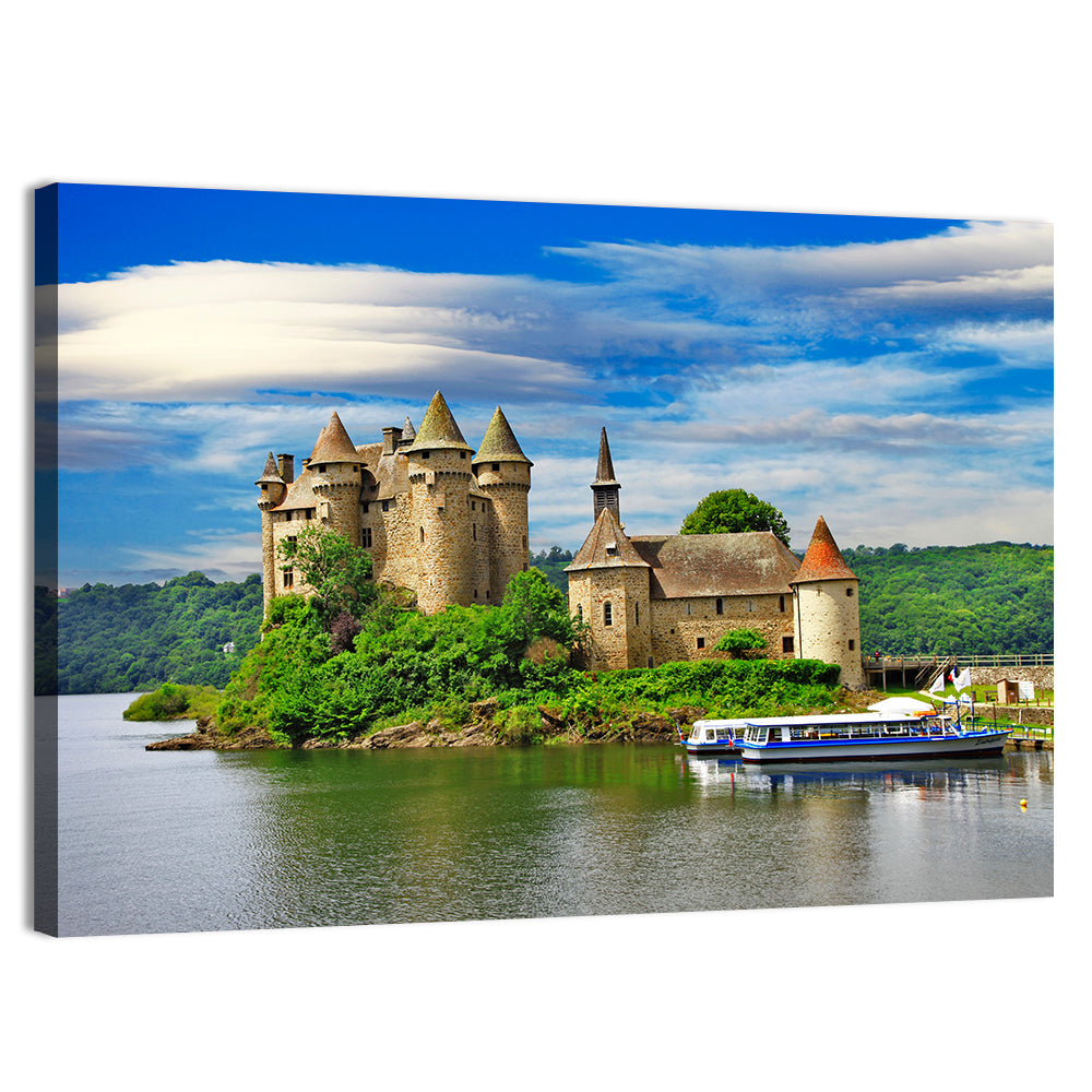 Château De La Roche Jagu, Lanleff France Wall Art, canvas print, landscape
