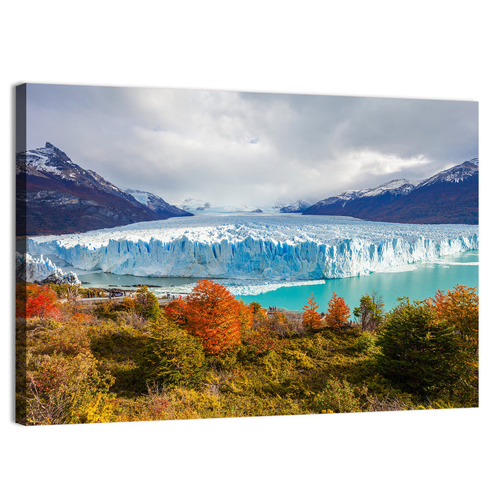 Perito Moreno Glacier, Autumn Wall Art as a canvas print