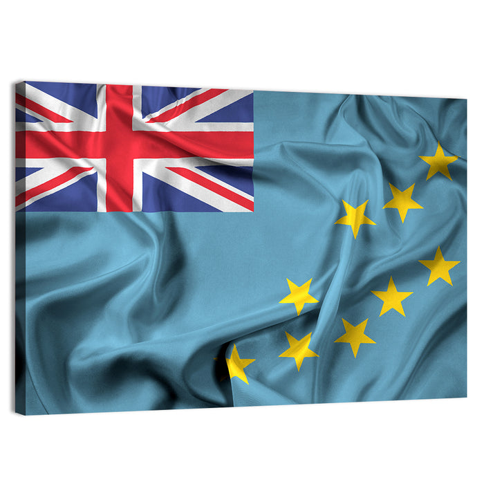 Tuvalu Flag Wall Art as a canvas print
