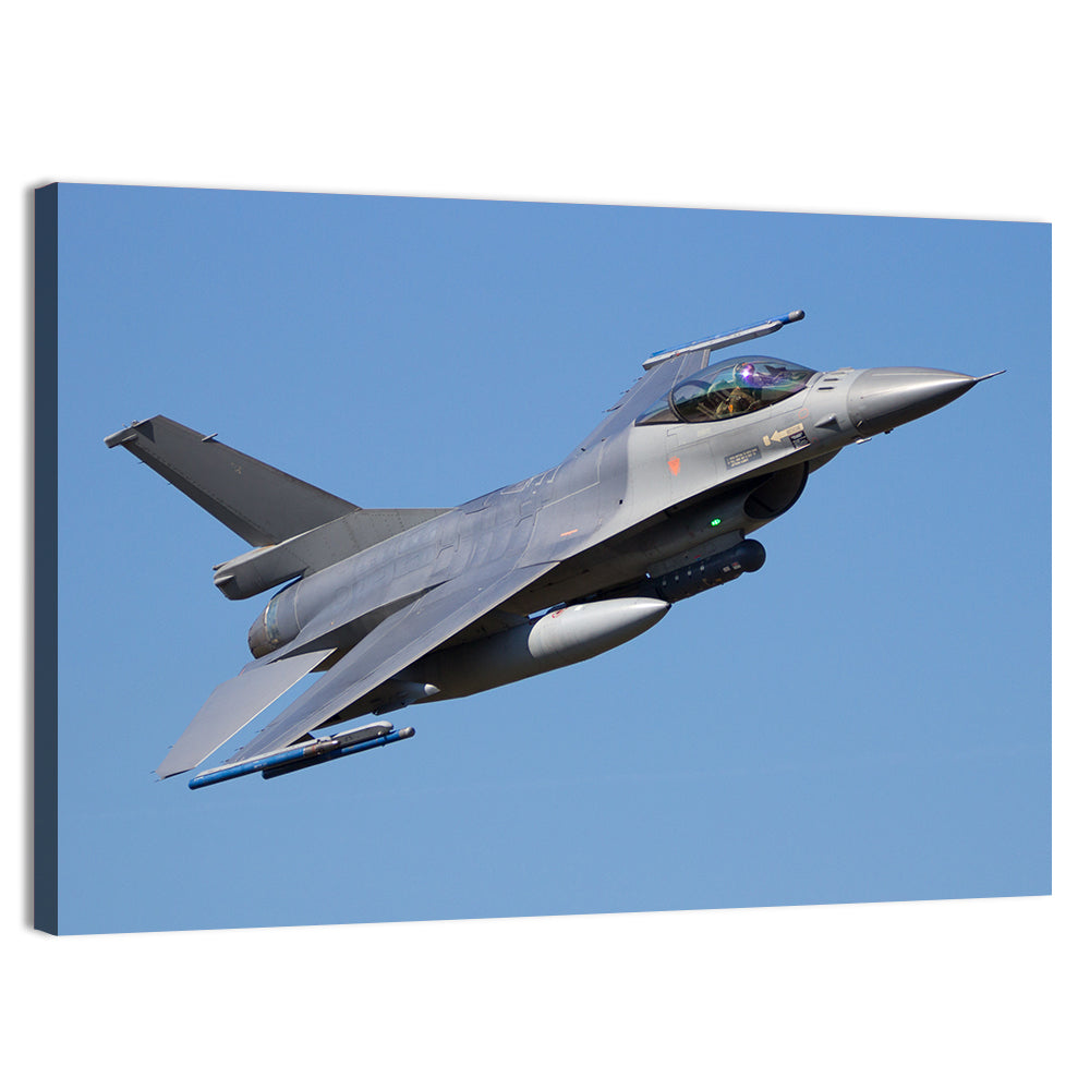 Fighter Jet Flyby Wall Art, canvas print, landscape