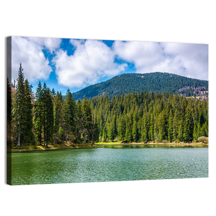 Synevir Mountain Lake Wall Art as a canvas print