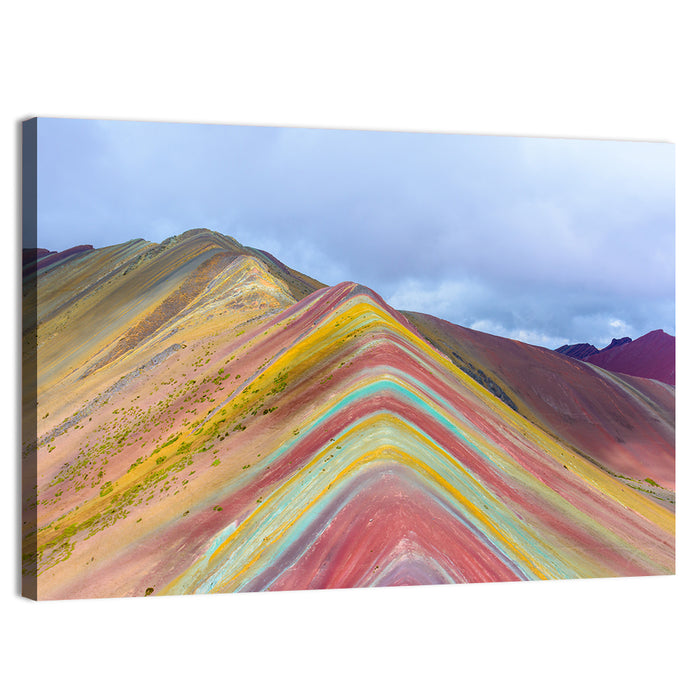 Vinicunca Rainbow Mountain Wall Art as a canvas print