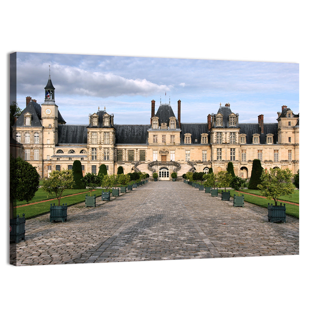 Palace of Fontainebleau, France Wall Art, canvas print, landscape