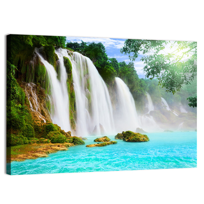 Ban Gioc-detian Falls, Trung Khanh Wall Art as a canvas print