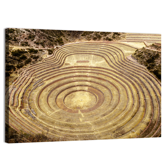 Moray Terraces, Maras Peru Wall Art as a canvas print