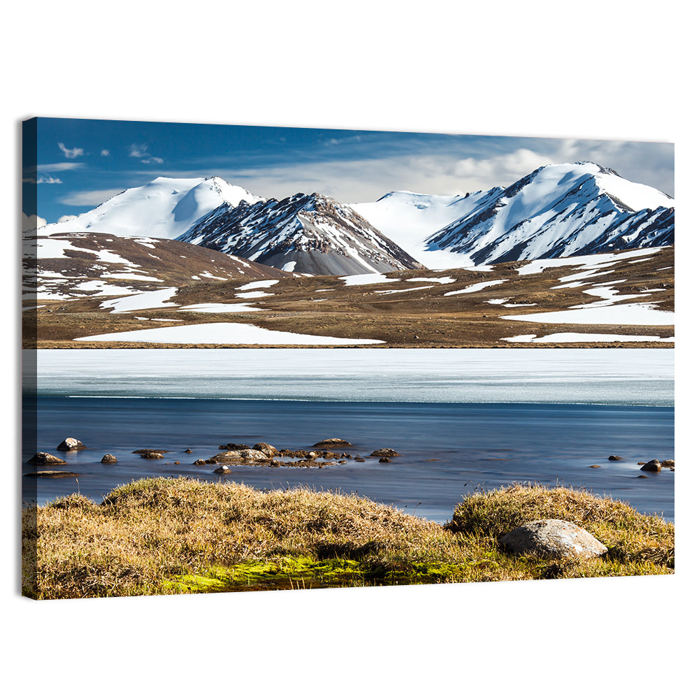 Barskoon Mountain Range Wall Art, canvas print, landscape
