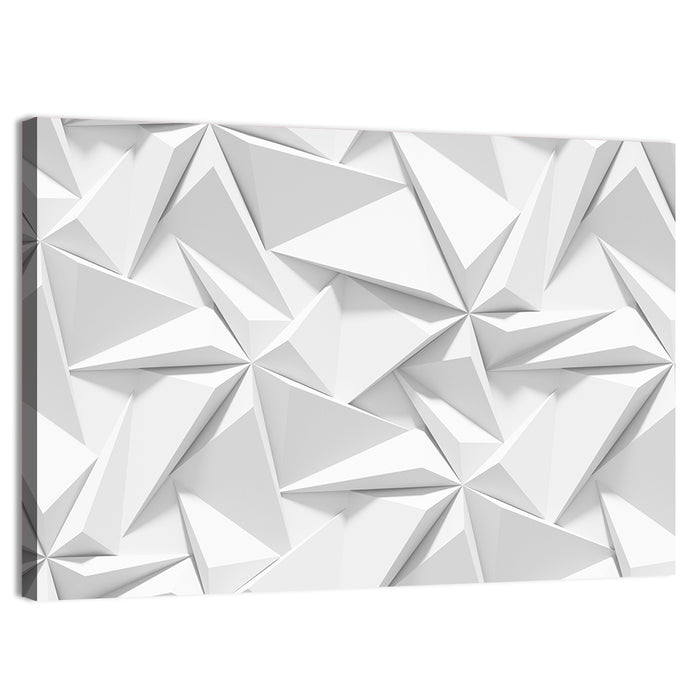 Origami Paper Geometric Pattern Wall Art as a canvas print