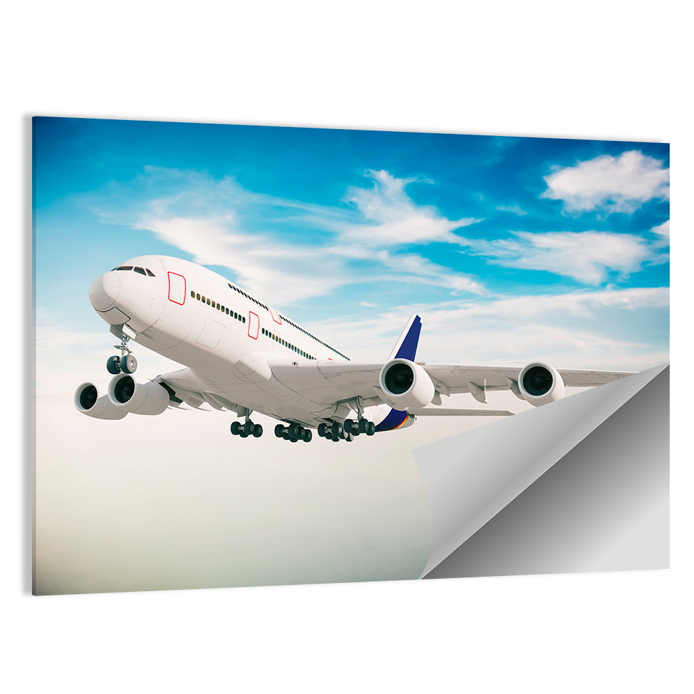 Four-engine Airliner in Flight Wall Art