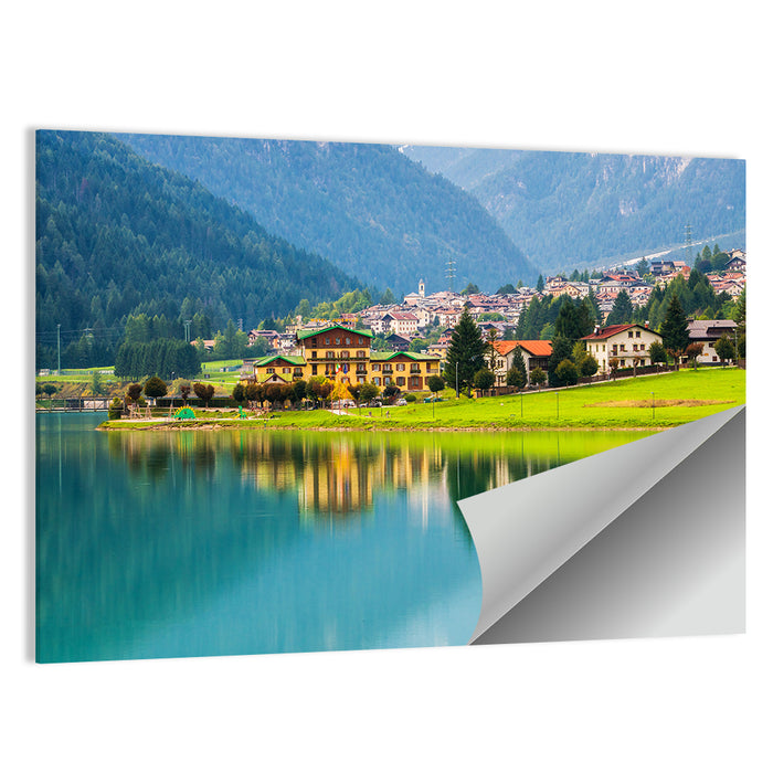 Lake Auronzo Reflection Wall Art as a poster print