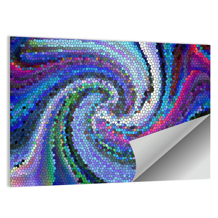 Visual Wave Vortex Wall Art as a poster print