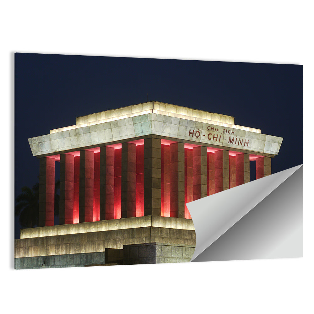 Ho Chi Minh Mausoleum at Night Wall Art