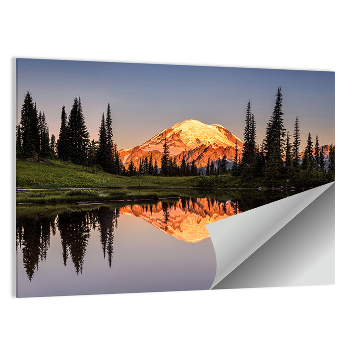 Mount Rainier at Tipsoo Lake Wall Art as a poster print