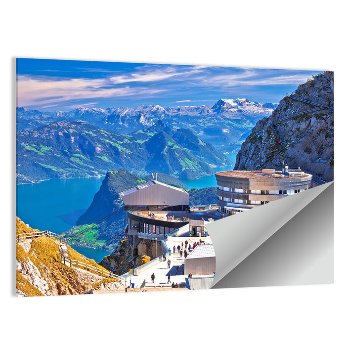 Mount Pilatus Kulm Summit View Wall Art as a poster print