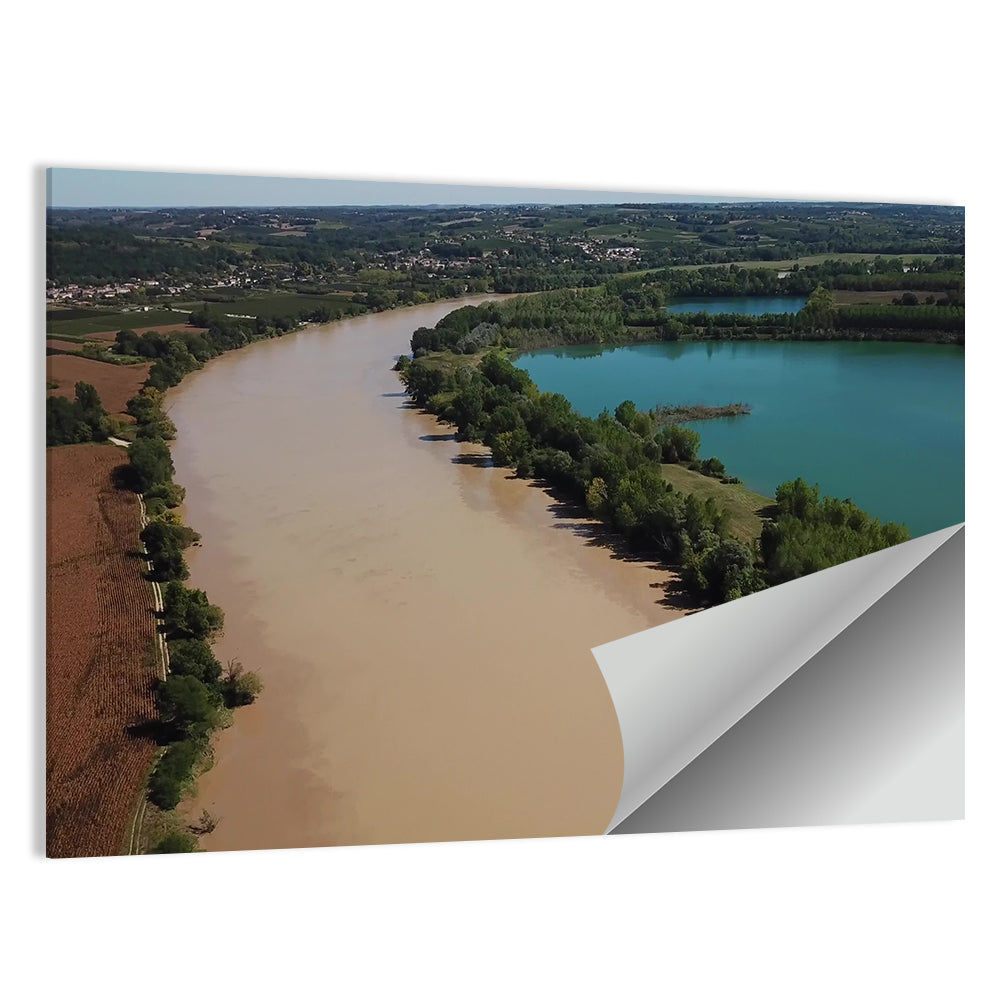 Garonne River and Cadillac Lake Wall Art