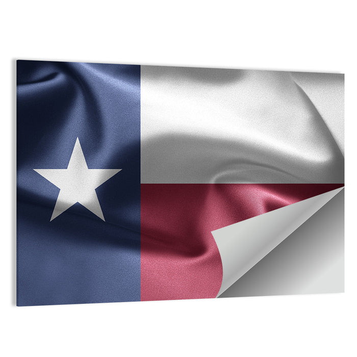 Texas Lone Star Flag Wall Art as a poster print