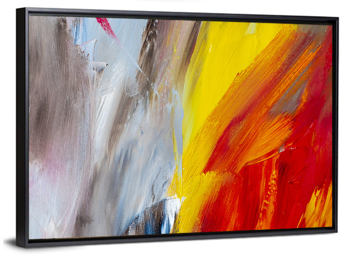Warm Gray Diptych Texture Wall Art as a framed canvas
