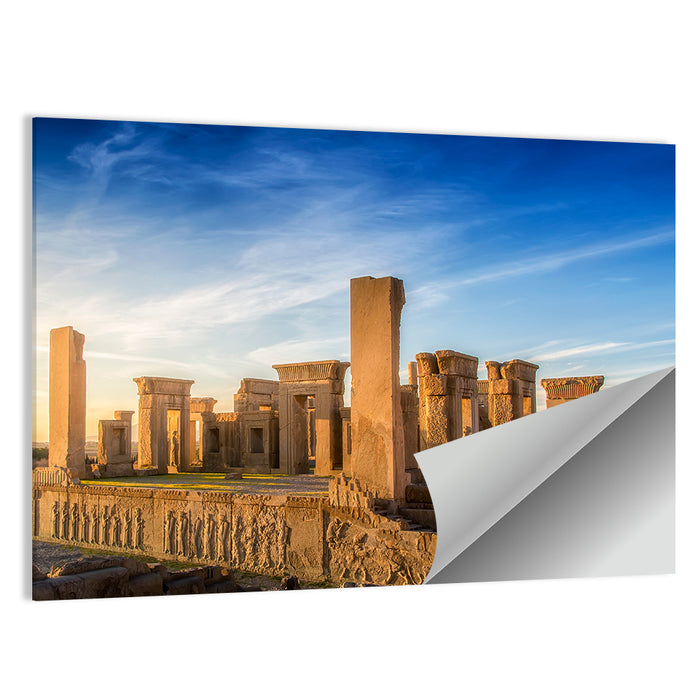 Persepolis Reliefs, Marvdasht Iran Wall Art as a poster print