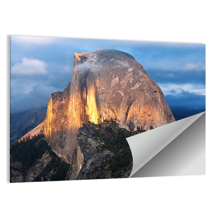 Half Dome at Golden Hour Wall Art as a poster print