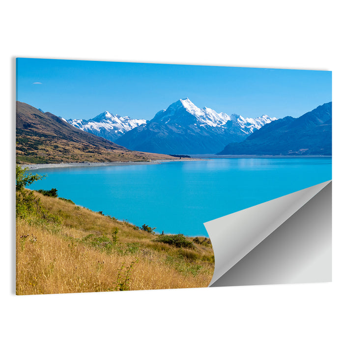 Lake Pukaki with Aoraki Mount Cook Wall Art as a poster print