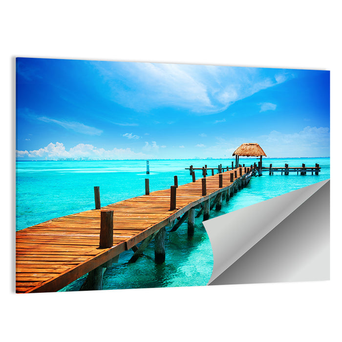 Isla Mujeres Jetty Wall Art as a poster print