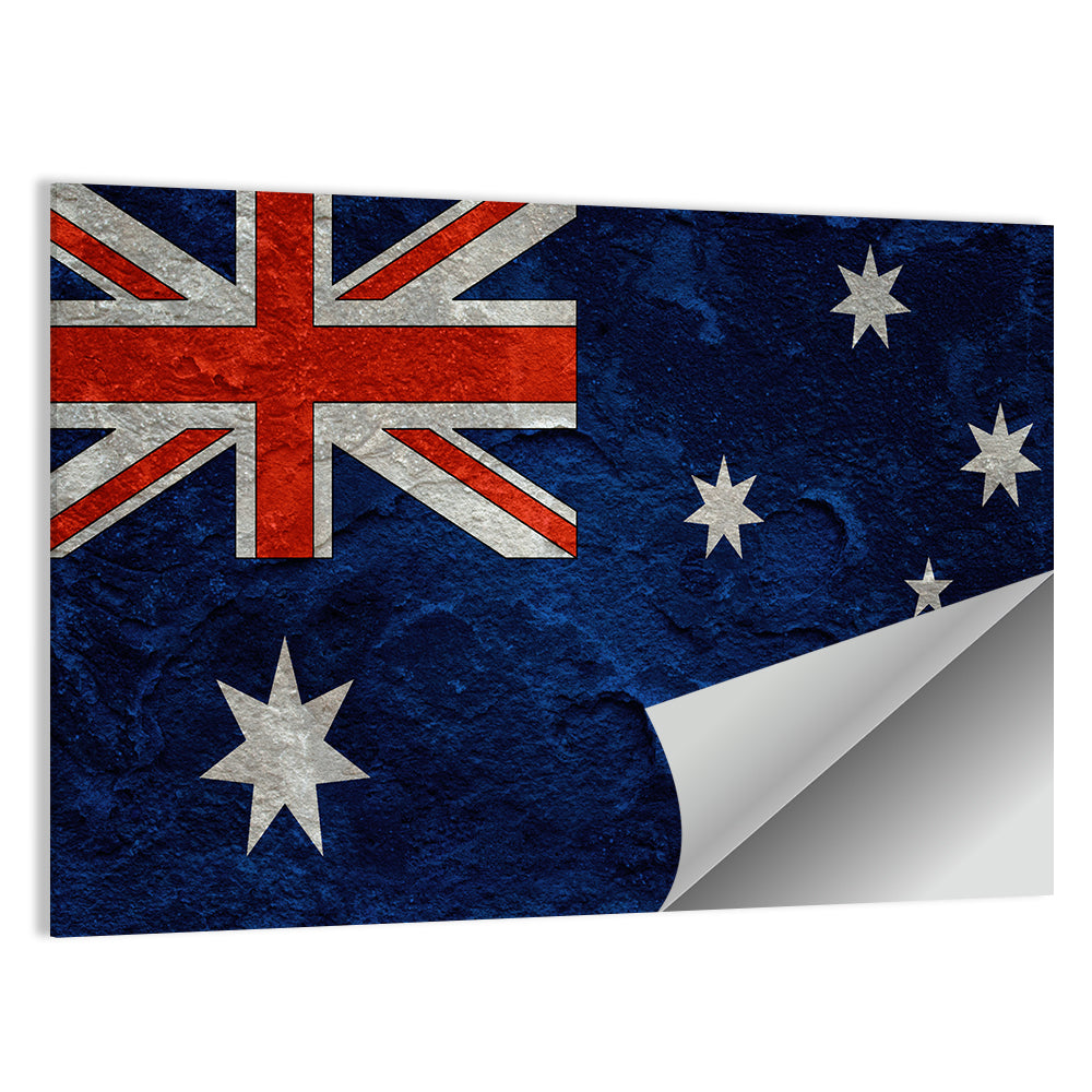 Distressed Australian Flag Wall Art
