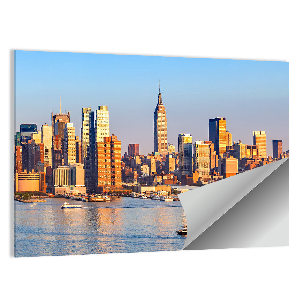 Manhattan Sunrise Over Harbor Wall Art