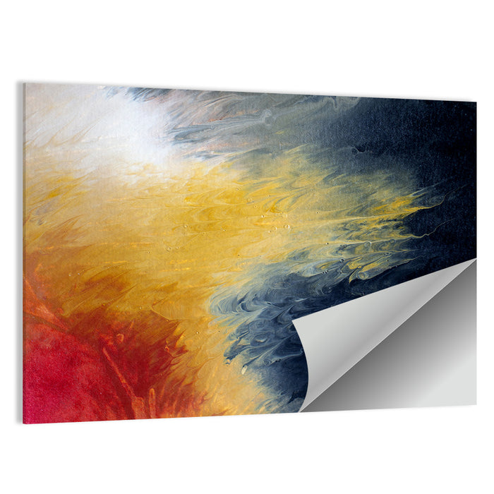Solar Flare Oil Abstract Wall Art as a poster print