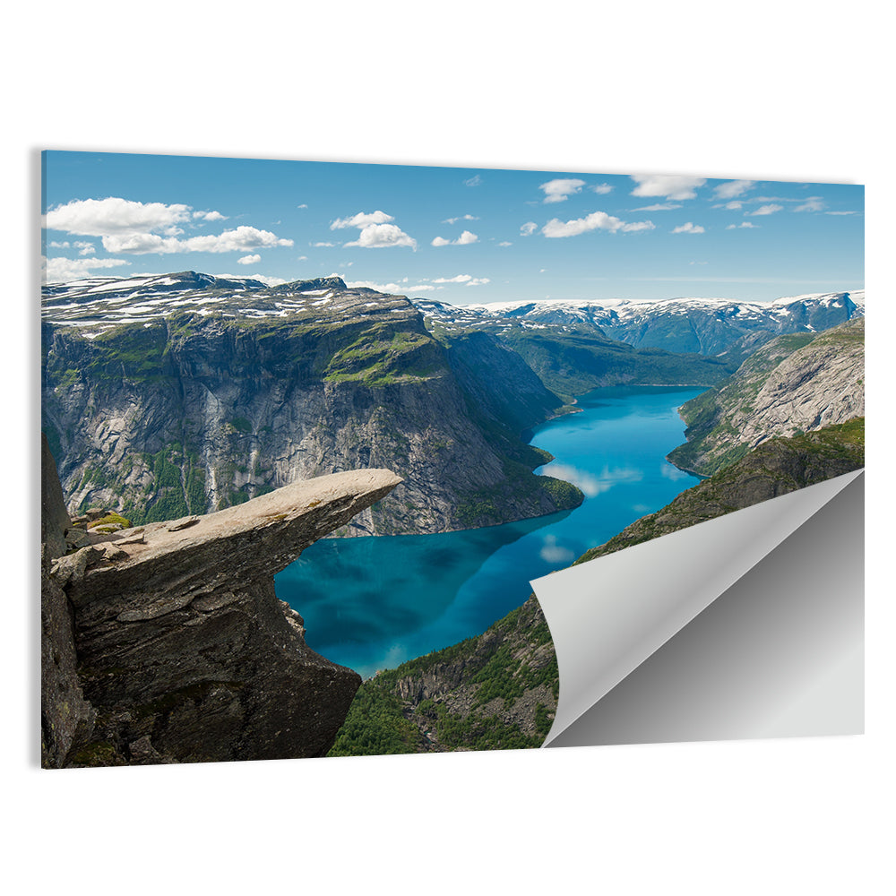 Trolltunga Over Ringedalsvatnet Wall Art