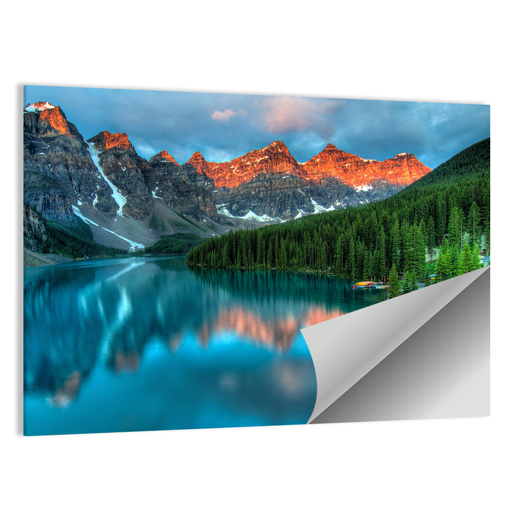 Moraine Lake at Golden Hour Wall Art