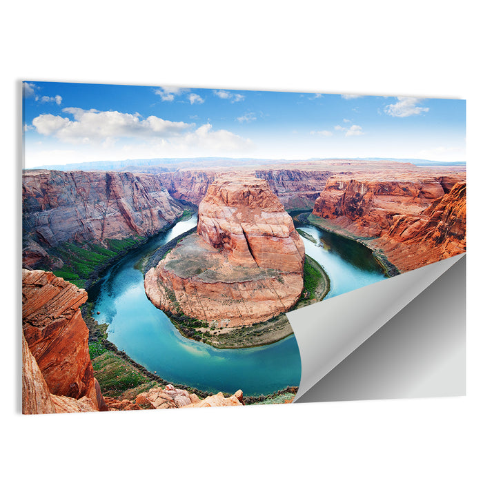 Horseshoe Bend Aerial, Page Arizona Wall Art as a poster print
