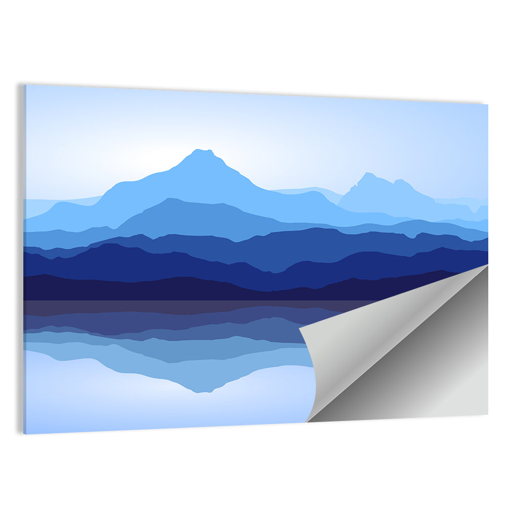 Blue Mountains Reflection Wall Art