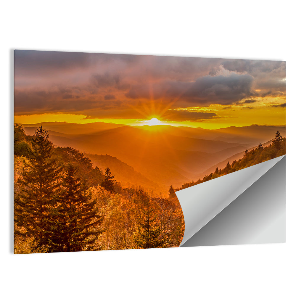 Sunrise At Great Smoky Mountains National Park Wall Art