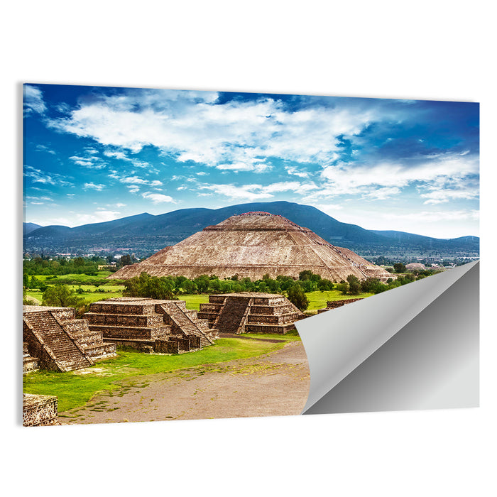 Teotihuacan Pyramid Ruins Wall Art as a poster print