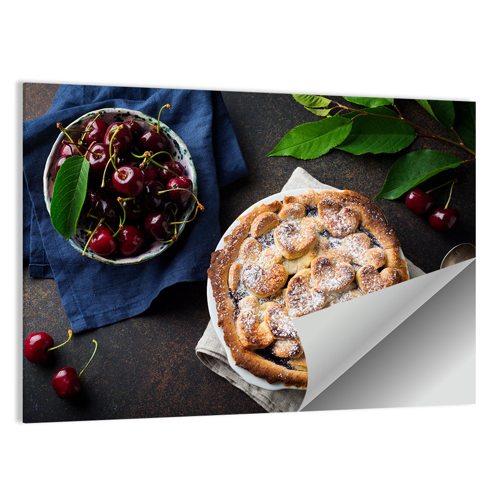 Homemade Cherry Lattice Pie Wall Art