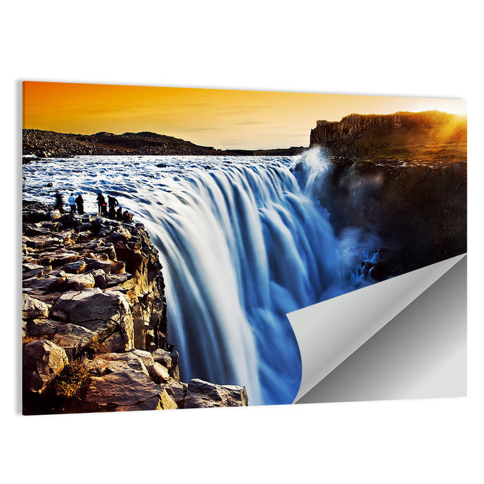 Dettifoss Waterfall Wall Art as a poster print