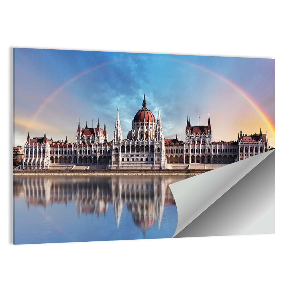 Budapest Parliament Reflection Wall Art