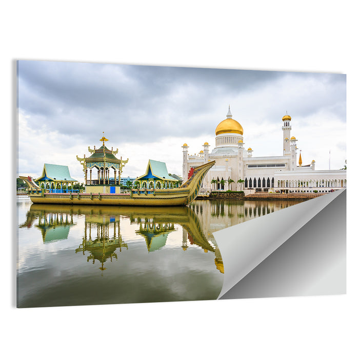 Sultan Omar Ali Saifuddin Mosque Wall Art as a poster print