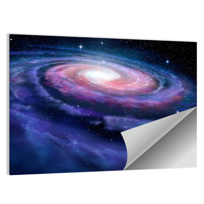 Spiral Galaxy Wall Art as a poster print