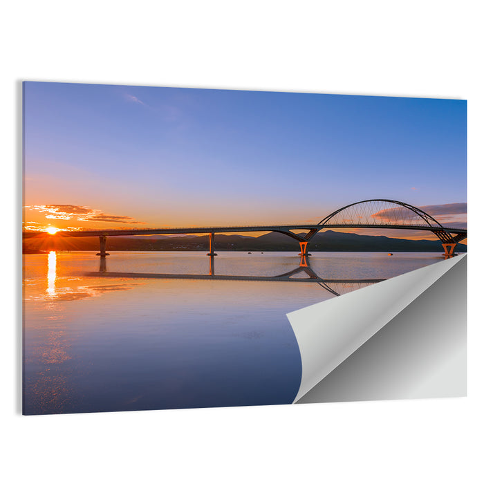 Champlain Bridge at Sunset Wall Art as a poster print