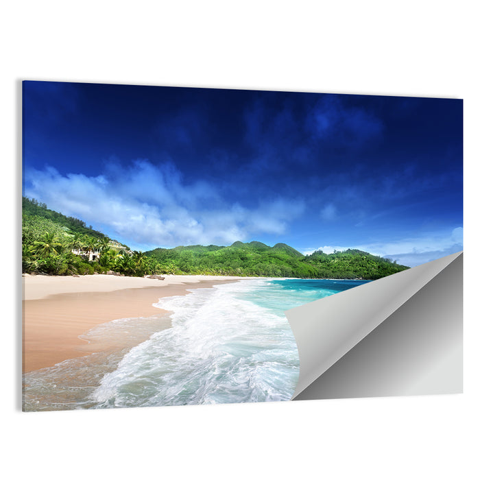 Mahe Island Beach Wall Art as a poster print