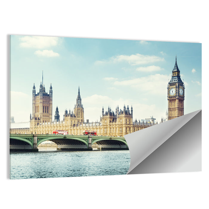Big Ben on a Sunny Day Wall Art as a poster print