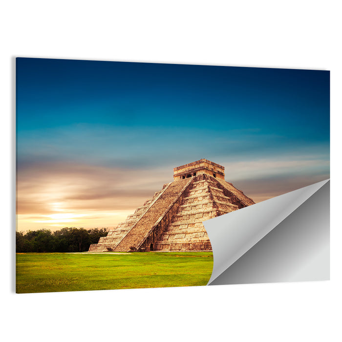 Temple of Kukulkan, Chichen Itza Wall Art as a poster print