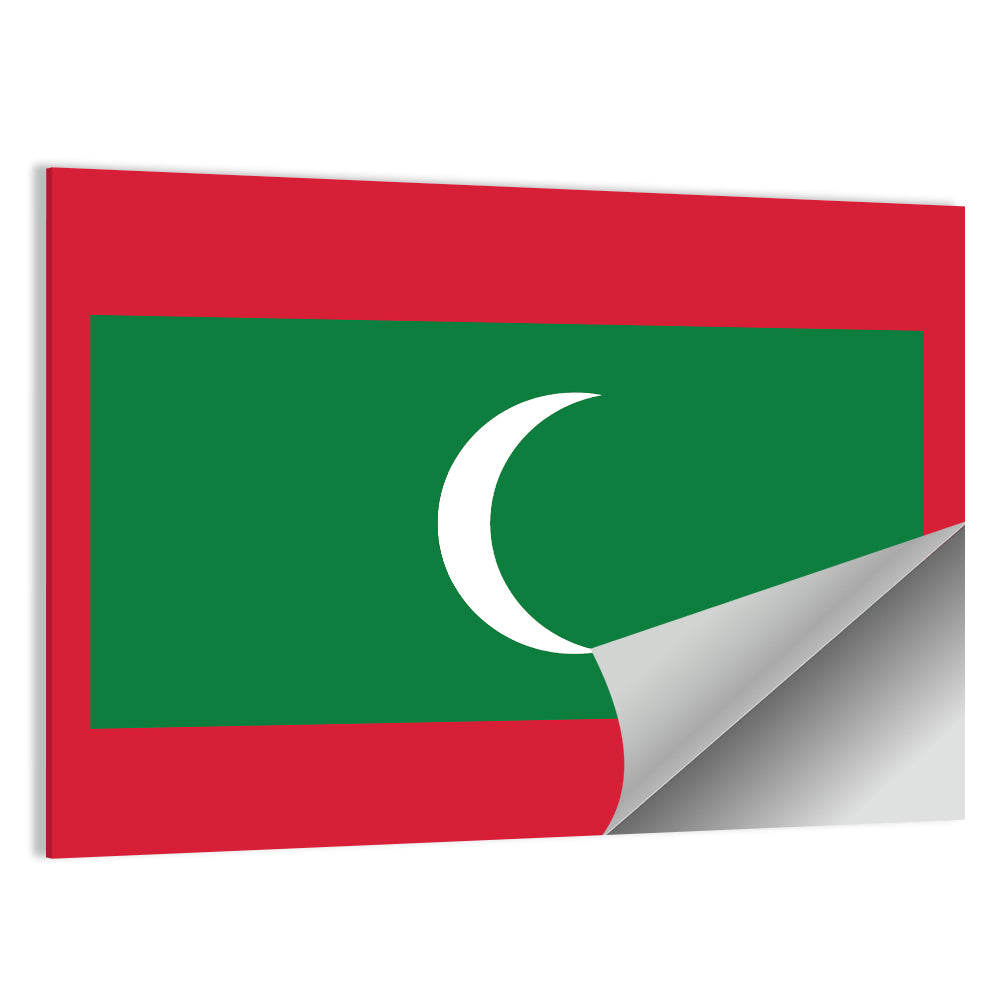 Maldives Flag Wall Art